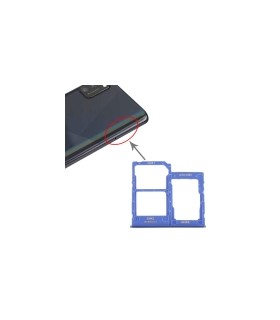 Bandeja Dual SIM-micro SD azul para Samsung Galaxy A41 A415
