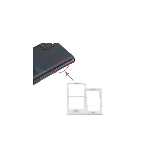 Bandeja Dual SIM-micro SD blanco para Samsung Galaxy A41 A415