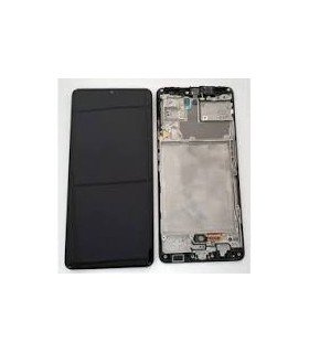 Pantalla completa con marco para Samsung Galaxy A42 5G A426B negra original
