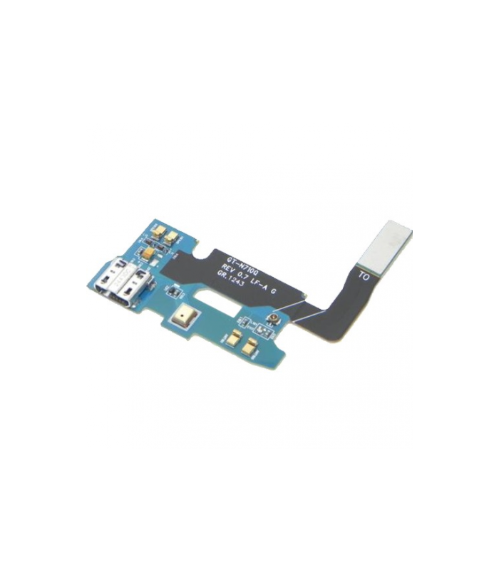 Flex con conector de carga y accesorios micro USB y micrófono para Samsung Galaxy Note 2 N7100