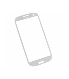 Cristal de pantalla para Samsung Galaxy SIII S3 I9300 blanco