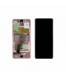 Pantalla completa con marco para Samsung Galaxy S20 G980 G981 rosa original
