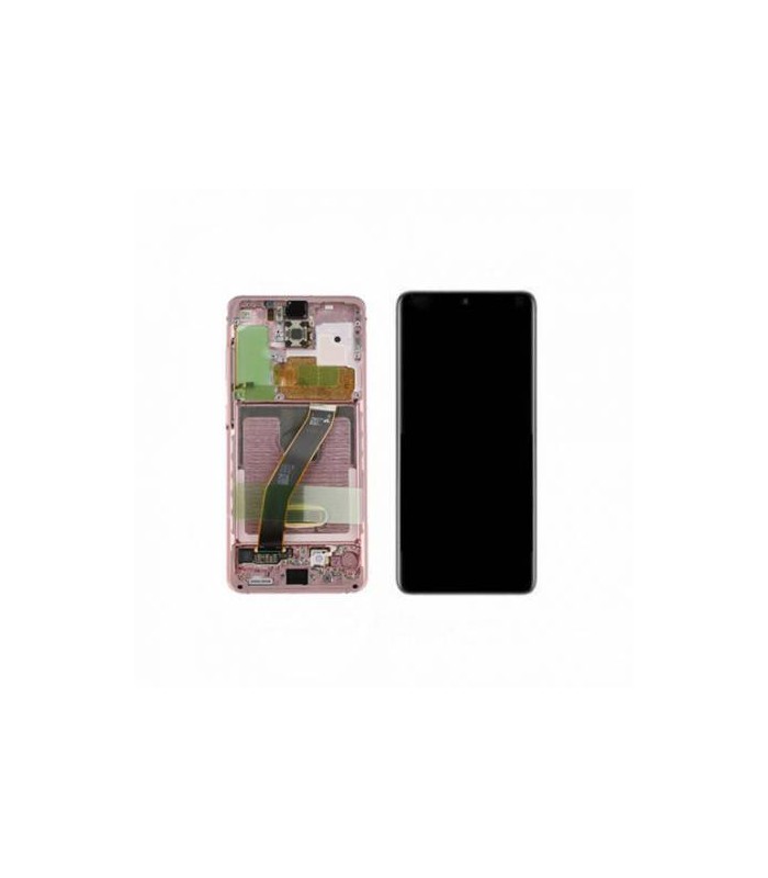 Pantalla completa con marco para Samsung Galaxy S20 G980 G981 rosa original