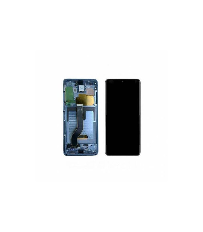 Pantalla completa con marco para Samsung Galaxy S20 Plus 5G G985 G986 azul original
