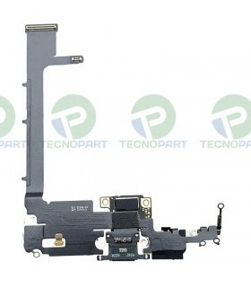 Flex con conector de carga datos y accesorios lightning negro para iPhone 11 Pro Max
