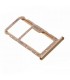 Bandeja Dual SIM+Micro SD dorado para Huawei P Smart FIG-LX1