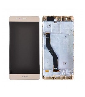 Pantalla completa con marco para Huawei P9 Plus dorada