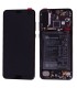 Pantalla completa con marco y batería para Huawei P20 Pro negra original(Service Pack)