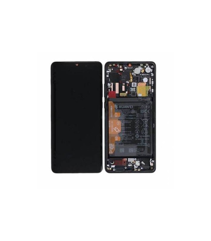Pantalla completa con marco y batería para Huawei P30 Pro negra original(Service Pack)