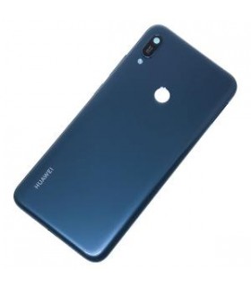 Tapa trasera azul con lente sin huella para Huawei Y6 2019 MDR-LX1
