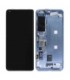 Pantalla completa con marco para Xiaomi Mi 10 5G gris azulado original(Versión Huaxing con letra C en flex)