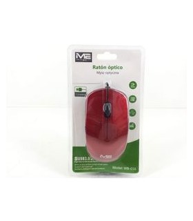 m2tec raton con usb cable rojo