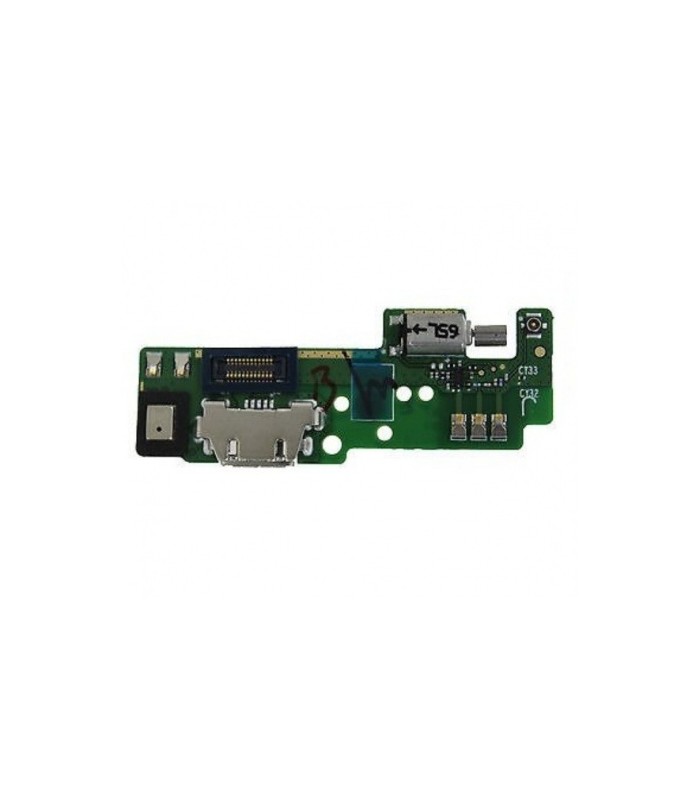 Placa De Conector De Carga Micro USB Con Micrófono Y Vibrador para Sony Xperia E5 - F3311
