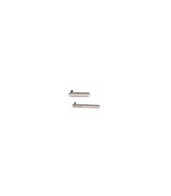 Tapadera De Micro SD Y Conector De Carga Micro USB para Sony Xperia Z3 D6603 D6616 D6643 D6653 – Blanco