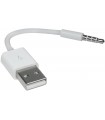 Cable USB de carga y sincronización de datos para iPod Shuffle Apple (3ª, 4ª, 5ª, 6ª y 7ª generación)