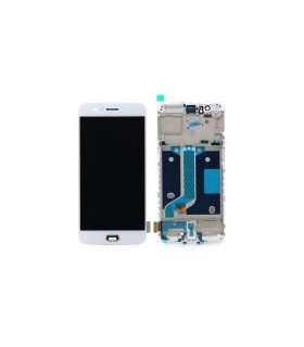 Pantalla Completa LCD Y Táctil Con Marco para Oneplus 5 - 1+5 - Oneplus Cinco – Blanco
