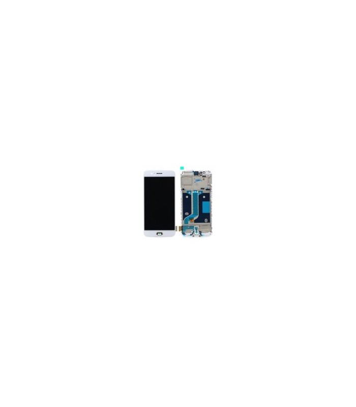 Pantalla Completa LCD Y Táctil Con Marco para Oneplus 5 - 1+5 - Oneplus Cinco – Blanco