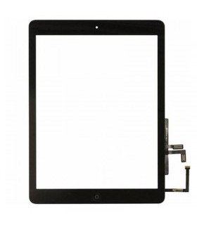 Táctil con flex bóton home para iPad Air A1474 A1475 A1476 iPad 5 A1822 A1823 negra