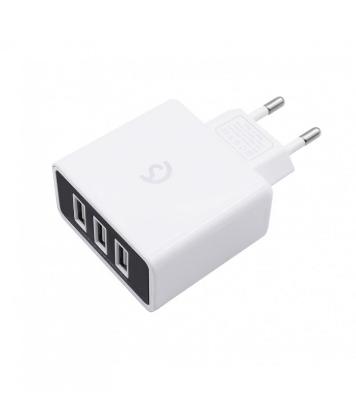 EasySpeed Enchufe de 3 entradas USB 3.4A
