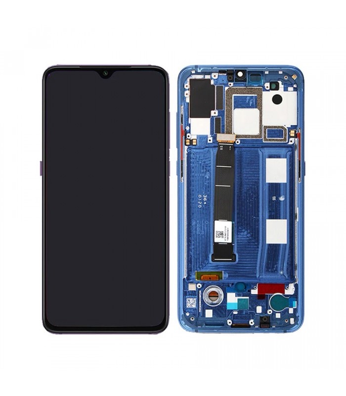 Pantalla completa con marco para Xiaomi Mi 9 azul original