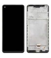 Pantalla completa con marco para Samsung Galaxy A21S A217 negra original