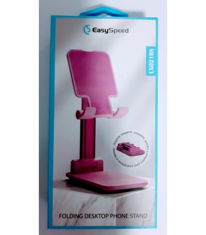 SOPORTE DE MESA PLEGABLE PARA MOVILES Y TABLETS ROSA