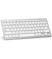 Teclado Bluetooth inalámbrico ultrafino para su PC, ordenador portátil, tableta y smartphone