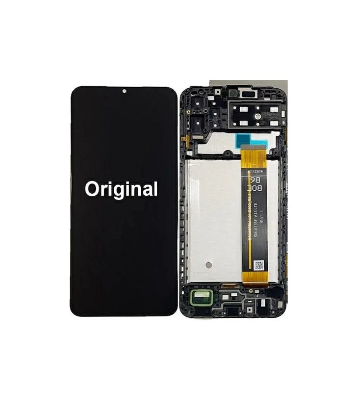 Pantalla completa con marco para Samsung Galaxy A13 4G 2022 A135F M13 M315 Negra original