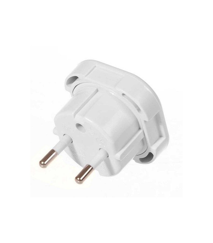ENCHUFE UNIVERSAL ADAPTADOR EU 6A 250V BLANCO