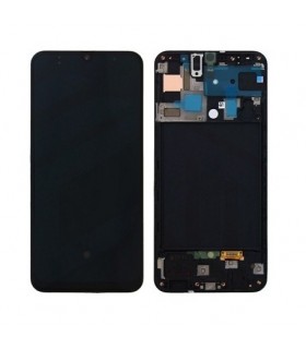 SAMSUNG A50 A505 INCELL PANTALLA COMPELTA CON MARCO NEGRO