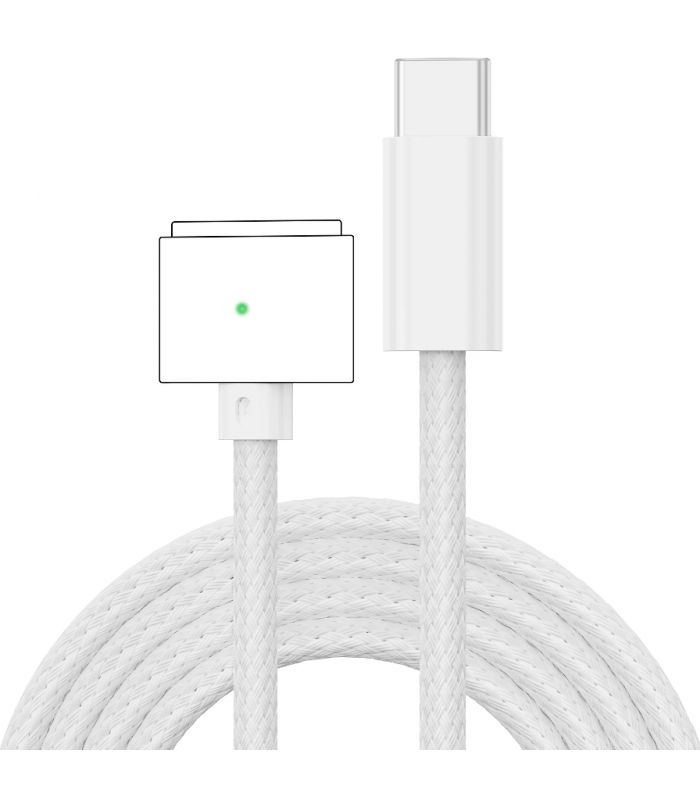 Cable de carga magnética USB-C a MagSafe 3 140W  2 metros
